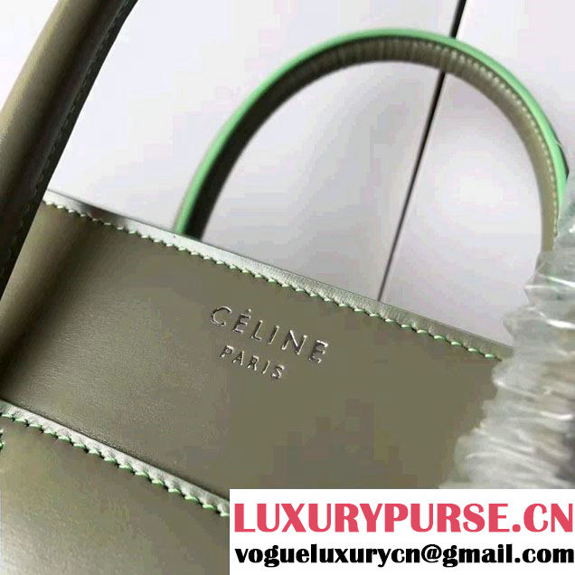 Celine Luggage Micro Tote Bag in Original Smooth Leather With Sliver Hardware 2017