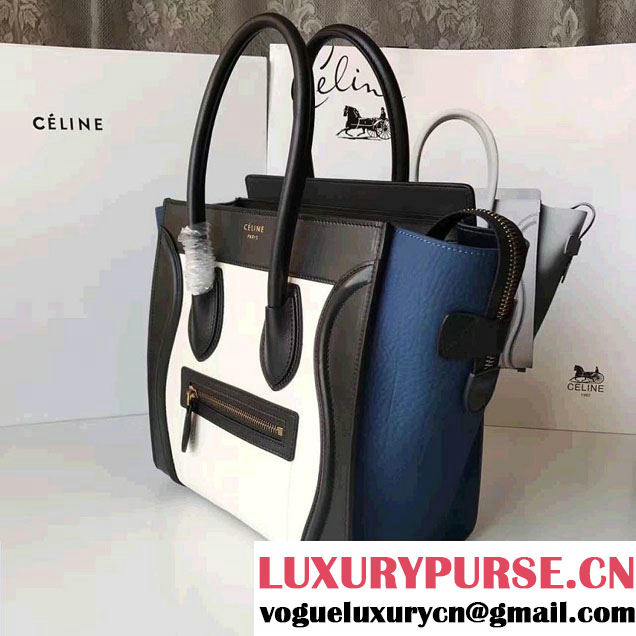 Celine Luggage Micro Tote Bag in Grained Leather 2017