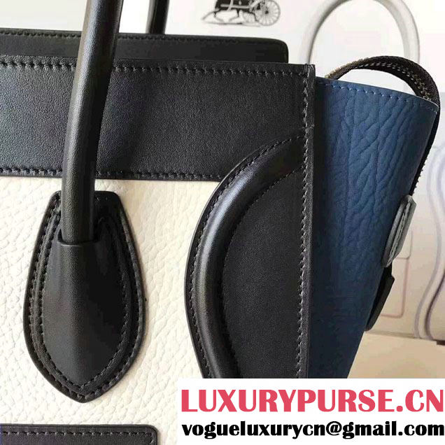 Celine Luggage Micro Tote Bag in Grained Leather 2017
