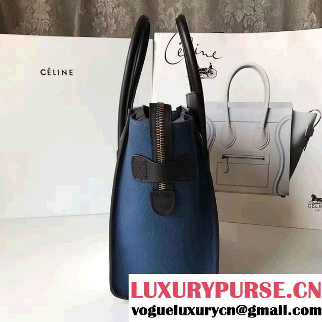 Celine Luggage Micro Tote Bag in Grained Leather 2017