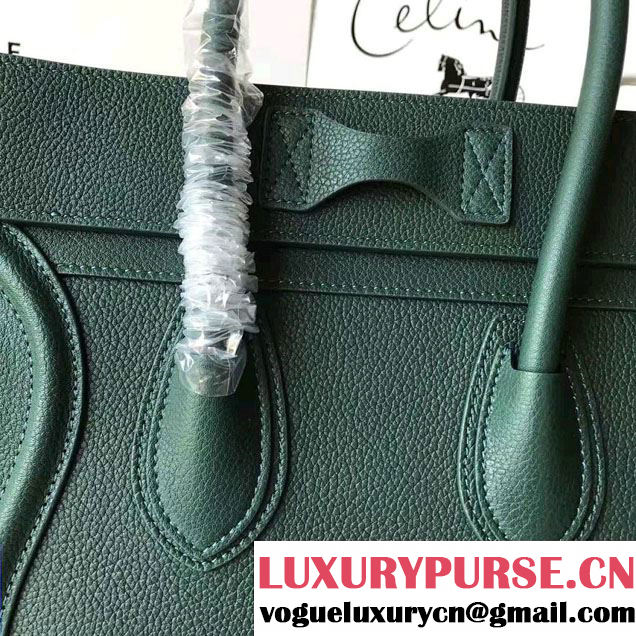 Celine Luggage Micro Tote Bag in Grained Leather 2017