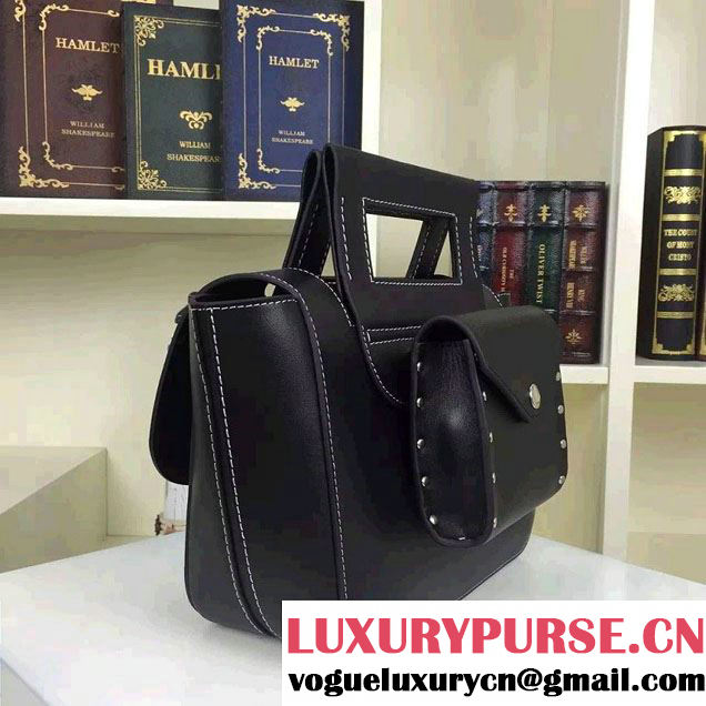 Celine Natural Calfskin Medium Square Tote Bag Black 2016