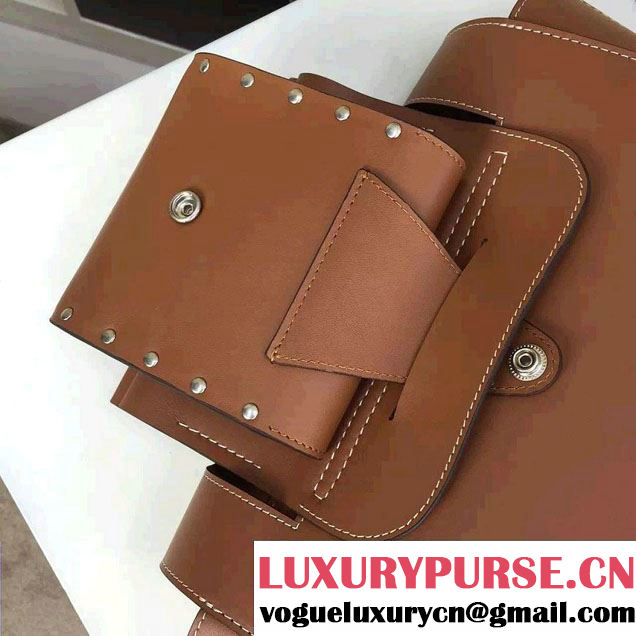 Celine Natural Calfskin Medium Square Tote Bag Khaki 2016