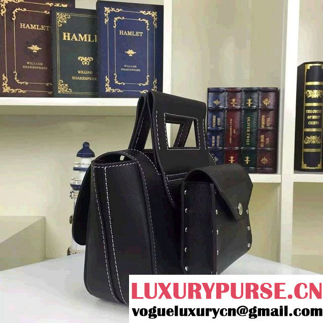 Celine Natural Calfskin Small Square Tote Bag Black 2016