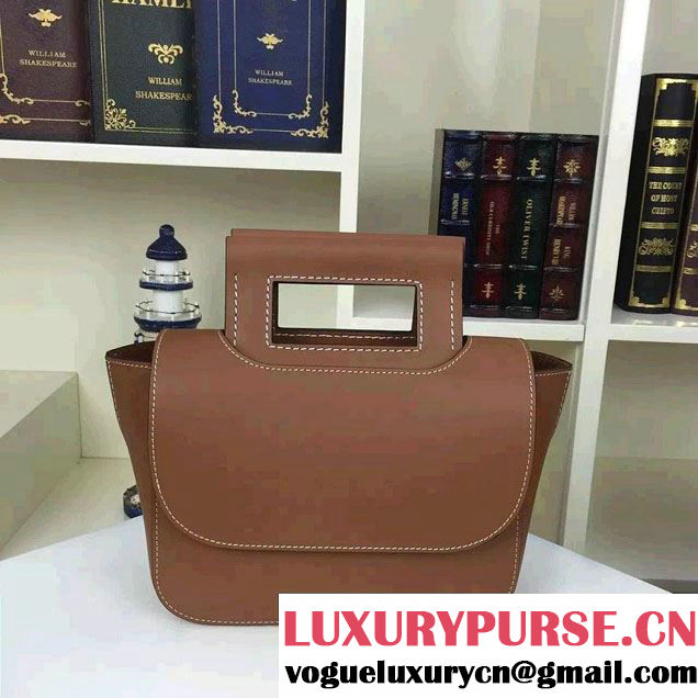 Celine Natural Calfskin Small Square Tote Bag Khaki 2016