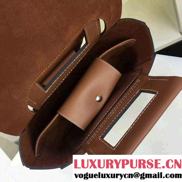 Celine Natural Calfskin Small Square Tote Bag Khaki 2016