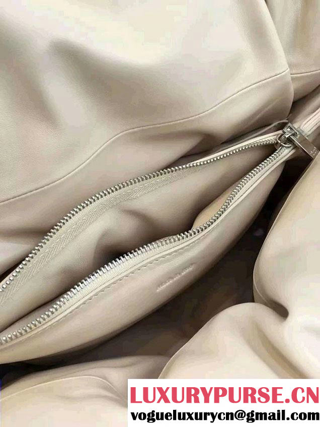 Celine Supersoft Lambskin Medium Pillow Flap Shoulder Bag Off White 2016