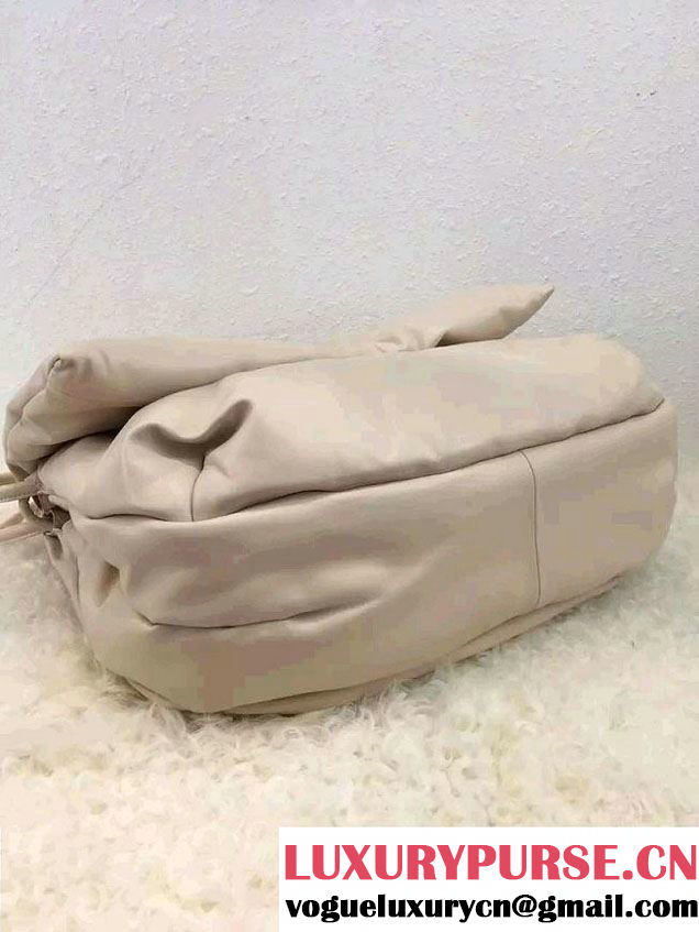 Celine Supersoft Lambskin Medium Pillow Flap Shoulder Bag Off White 2016
