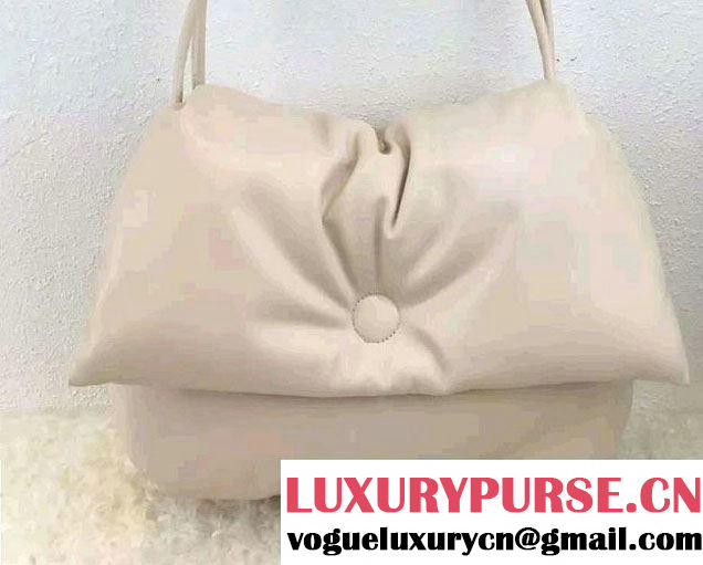 Celine Supersoft Lambskin Medium Pillow Flap Shoulder Bag Off White 2016