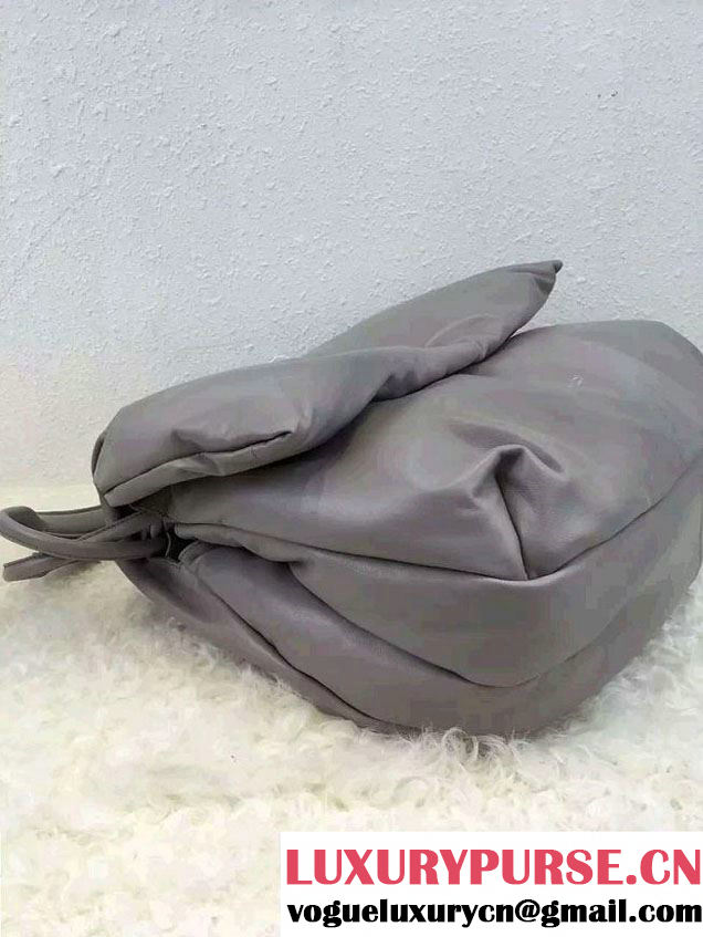 Celine Supersoft Lambskin Medium Pillow Flap Shoulder Bag Gray 2016