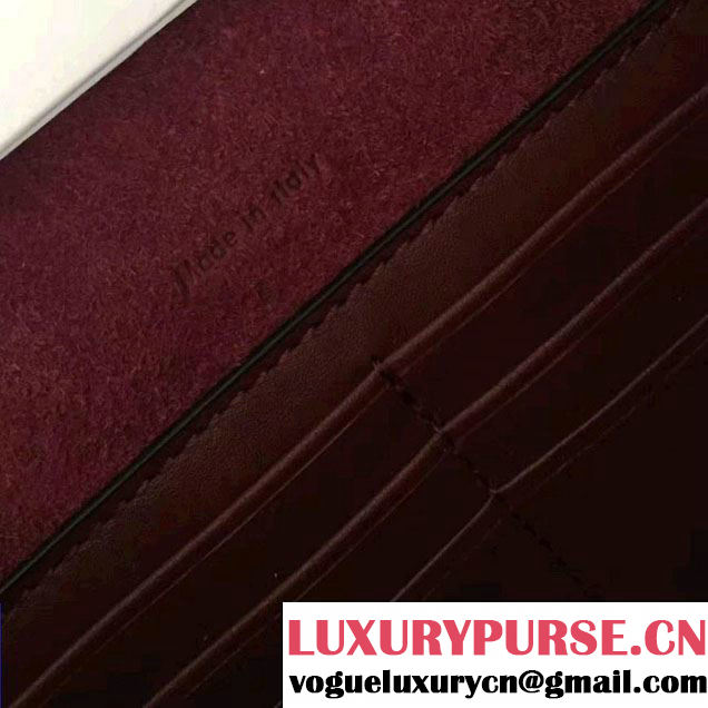 Celine Smooth Calfskin Chain Bag Clutch Burgundy Fall 2016