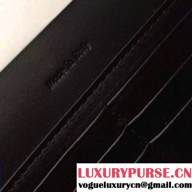 Celine Suede Calfskin Chain Bag Clutch Black Fall 2016