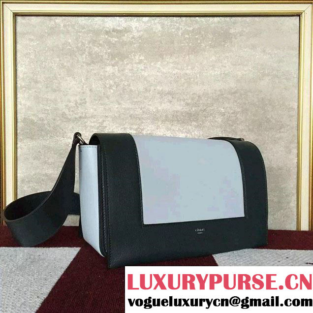 Celine Smooth Calfskin Medium Frame Shoulder Bag Dark Green/Mineral Spring 2017