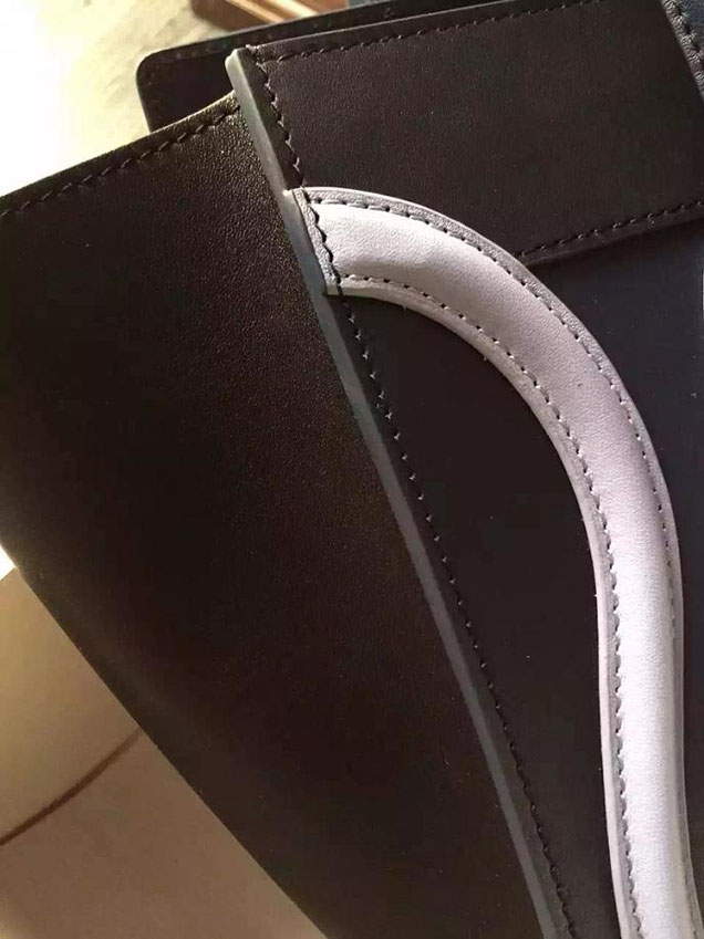 Celine Micro Luggage Bag Grained Calfskin Fall Winter 2015 Collection Multicolor Midnight Blue Light Blue