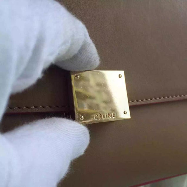 Celine Trapeze Bag Original Smooth Leather Spring Summer 2015 Collection Beige Fuschia Pink Suede