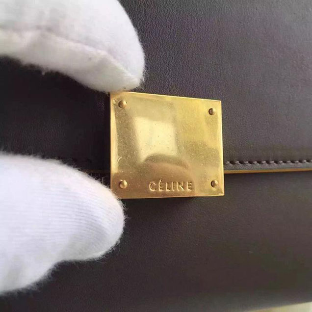 Celine Trapeze Bag Original Smooth Leather Spring Summer 2015 Collection Grey Yellow Suede