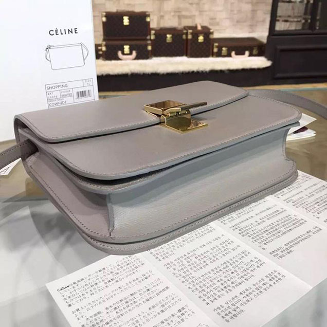 Celine Box Crossbody Bag Smooth Leather Pre-Fall Winter 2015 Collection Beige