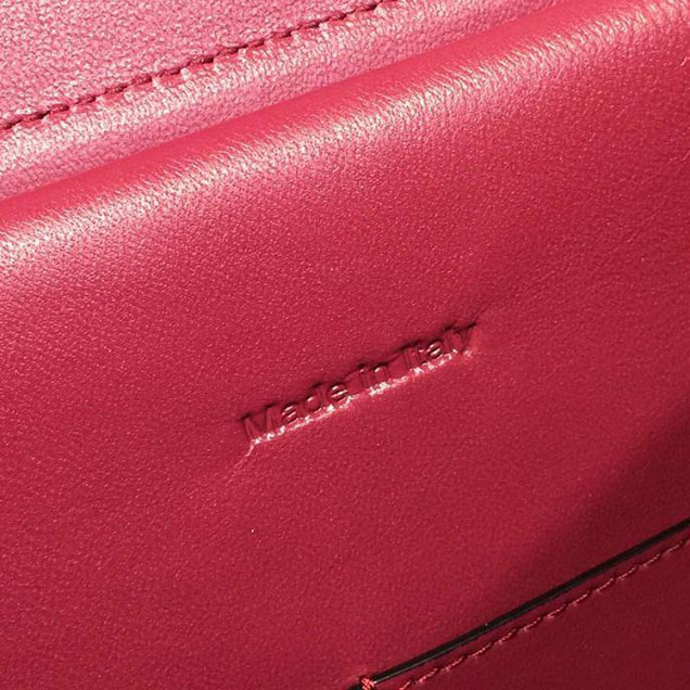 Celine Belt Top Handle Mini Bag Grained Calfskin Leather Pre-Fall Winter 2016 Collection Burgundy