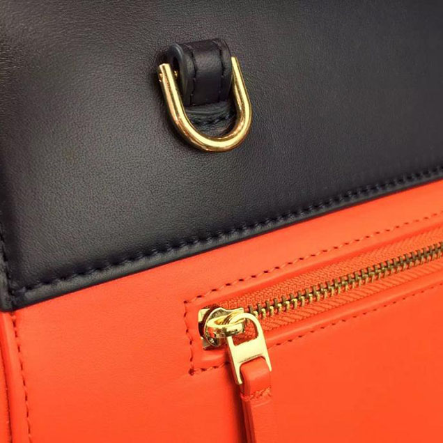 Celine Belt Top Handle Mini Bag Grained Calfskin Leather Pre-Fall Winter 2016 Collection Red Navy Blue Grey