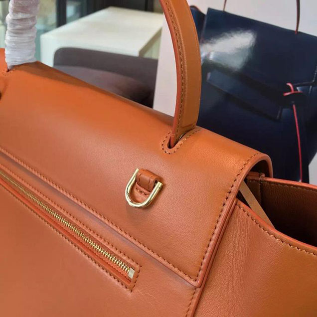 Celine Belt Top Handle Mini Bag Smooth Calfskin Leather Pre-Fall Winter 2016 Collection Tan