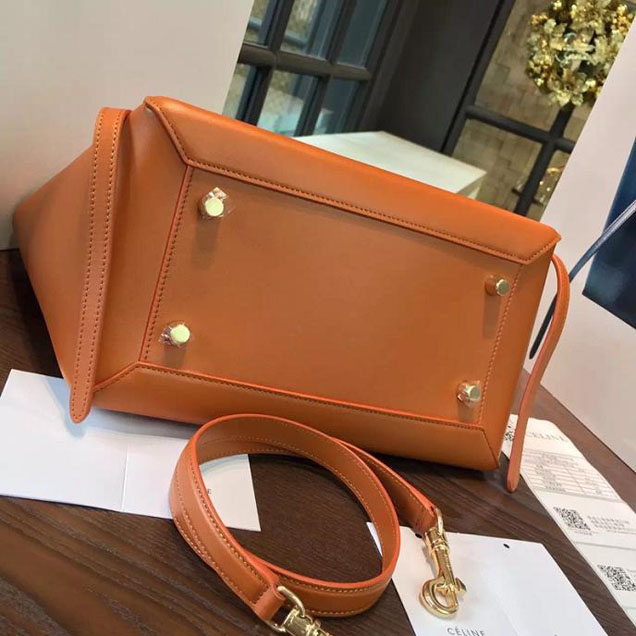 Celine Belt Top Handle Mini Bag Smooth Calfskin Leather Pre-Fall Winter 2016 Collection Tan