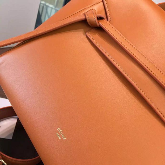 Celine Belt Top Handle Mini Bag Smooth Calfskin Leather Pre-Fall Winter 2016 Collection Tan
