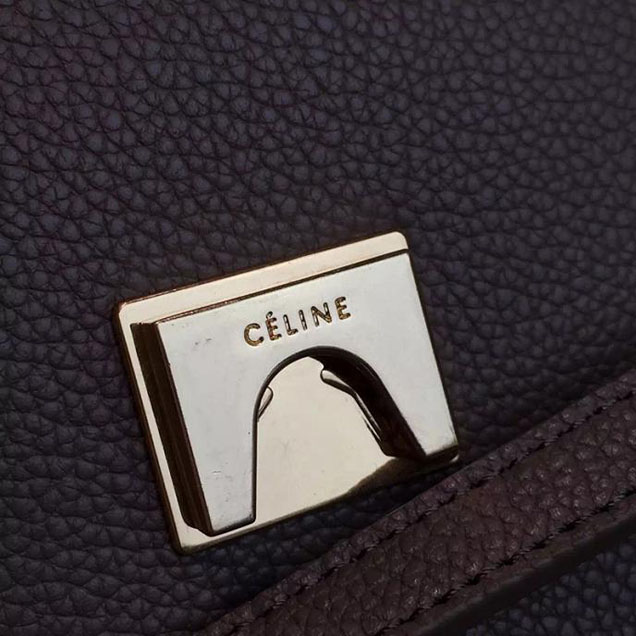 Celine Belt Top Handle Mini Bag Grained Calfskin Leather Pre-Fall Winter 2016 Collection Gray