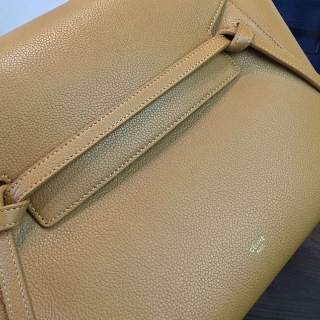 Celine Belt Top Handle Mini Bag Grained Calfskin Leather Pre-Fall Winter 2016 Collection Tan