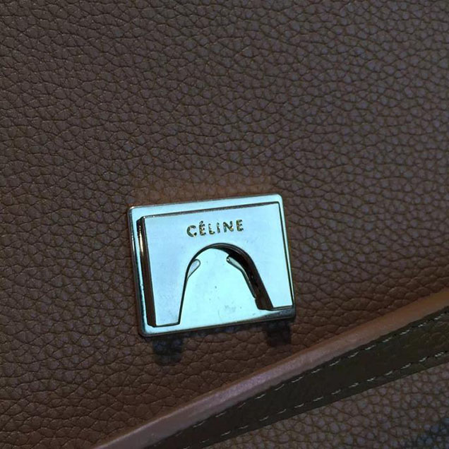 Celine Belt Top Handle Mini Bag Grained Calfskin Leather Pre-Fall Winter 2016 Collection Tan