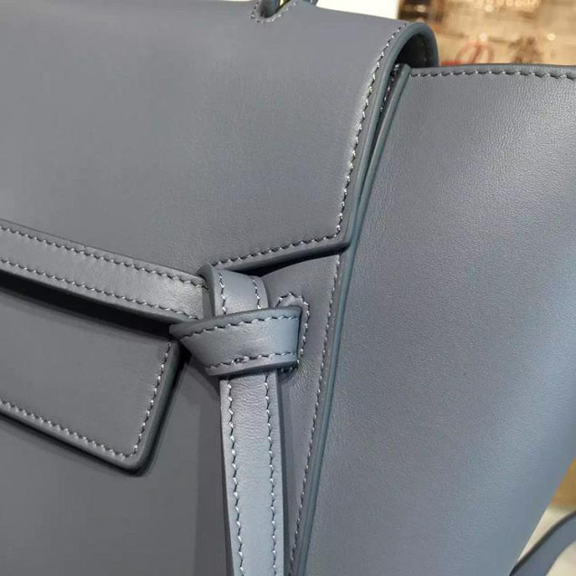 Celine Belt Top Handle Mini Bag Smooth Calfskin Leather Pre-Fall Winter 2016 Collection Light Blue