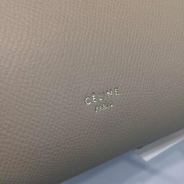 Celine Belt Top Handle Mini Bag Grained Calfskin Leather Pre-Fall Winter 2016 Collection Sand