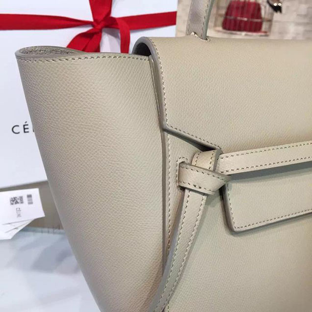 Celine Belt Top Handle Mini Bag Grained Calfskin Leather Pre-Fall Winter 2016 Collection Sand