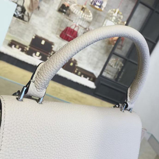Celine Trapeze Top Handle Medium Bag Grained Calfskin with Suede Leather Pre-Fall Winter 2016 Collection Beige