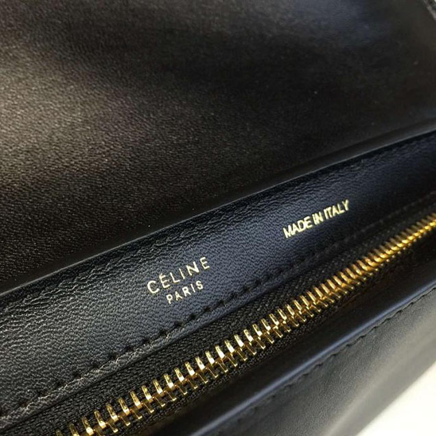Celine Trapeze Top Handle Small Bag Grained Calfskin with Suede Leather Pre-Fall Winter 2016 Collection Beige Black Green