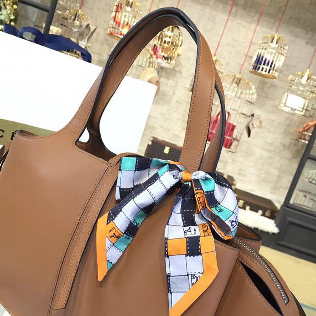 Celine Tri-Fold Shoulder Bag Smooth Calfskin Pre-Fall 2016 Collection Tan