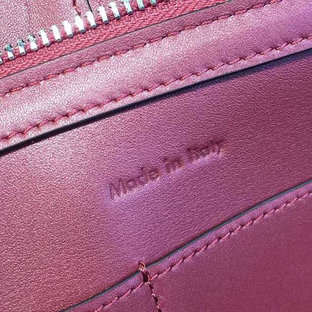 Celine Tri-Fold Shoulder Bag Smooth Calfskin Pre-Fall 2016 Collection Burgundy