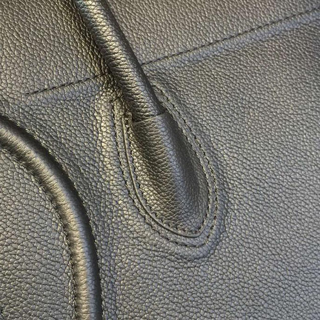 Celine Phantom Tote Bag Grained Calfskin Leather Fall Winter 2016 Collection Black