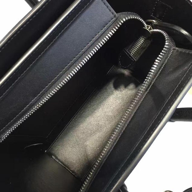 Celine Nano Luggage Bag Calfskin Leather Fall Winter 2016 Collection Multi Black Lilac Purple