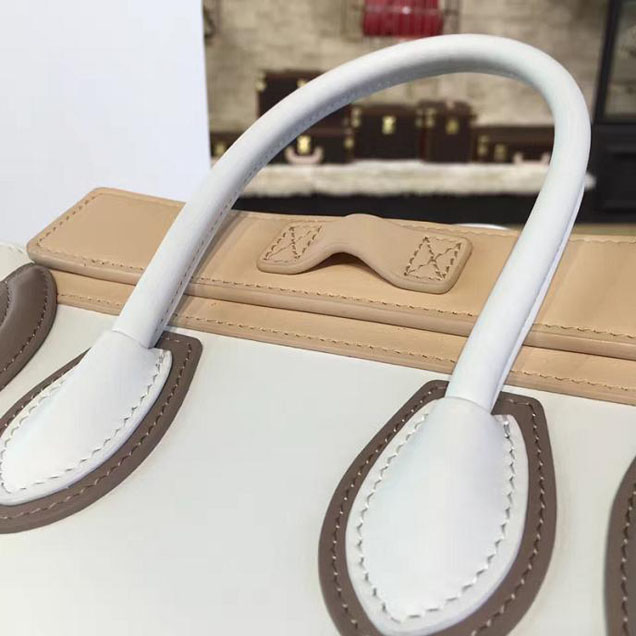 Celine Nano Luggage Bag Calfskin Leather Fall Winter 2016 Collection Multi White Beige Sand