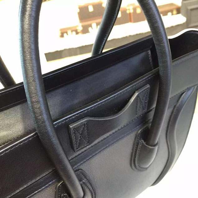 Celine Micro Luggage Bag Calfskin Leather Fall Winter 2016 Collection Multi Black Lilac Purple