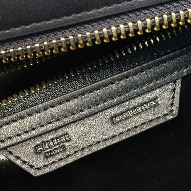 Celine Micro Luggage Bag Calfskin Leather Fall Winter 2016 Collection Multi Yellow Black Beige