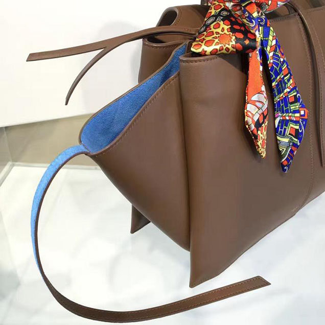 Celine Tri-Fold Shoulder Bag Smooth Calfskin Pre-Fall 2016 Collection Beige