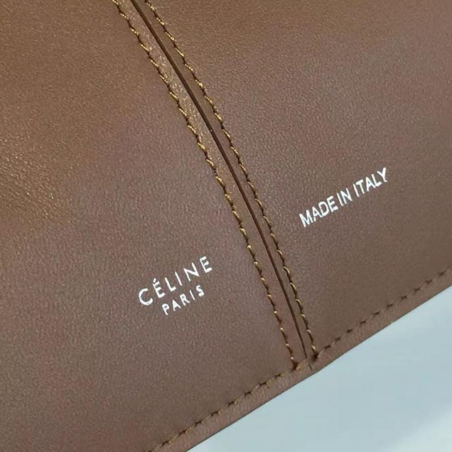 Celine Tri-Fold Shoulder Bag Smooth Calfskin Pre-Fall 2016 Collection Beige