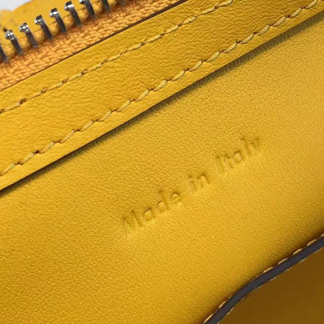 Celine Tri-Fold Shoulder Bag Smooth Calfskin Pre-Fall 2016 Collection Yellow
