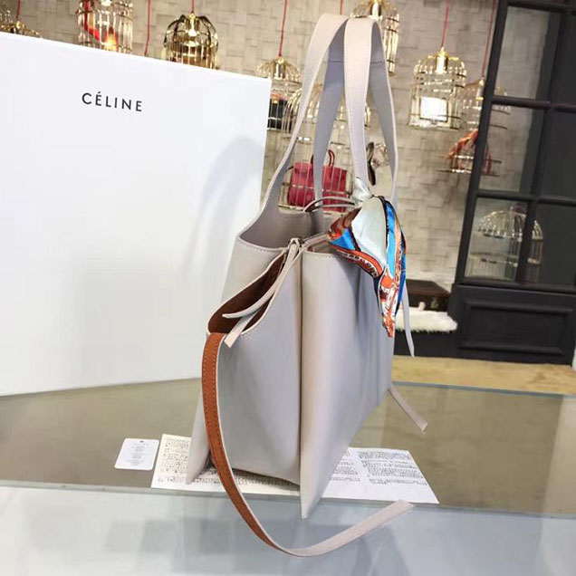 Celine Tri-Fold Shoulder Bag Smooth Calfskin Pre-Fall 2016 Collection Sand