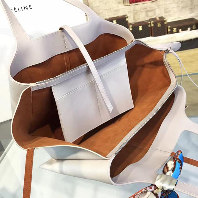 Celine Tri-Fold Shoulder Bag Smooth Calfskin Pre-Fall 2016 Collection Sand