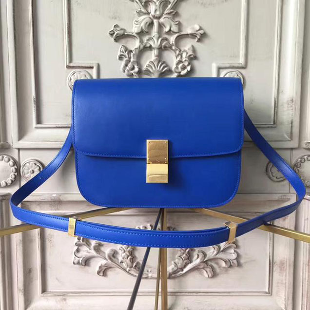 Celine Classic Box Bag Smooth Calfskin Pre-Fall 2017 Bag Collection Blue