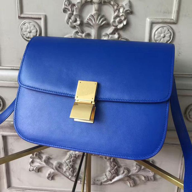 Celine Classic Box Bag Smooth Calfskin Pre-Fall 2017 Bag Collection Blue