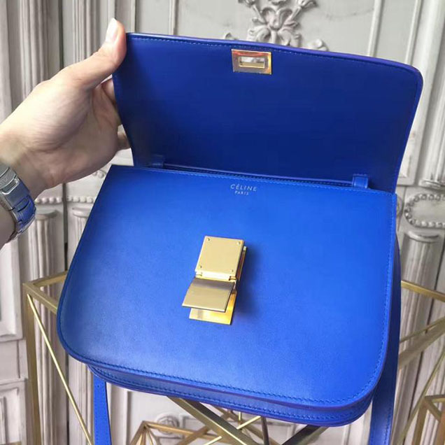 Celine Classic Box Bag Smooth Calfskin Pre-Fall 2017 Bag Collection Blue