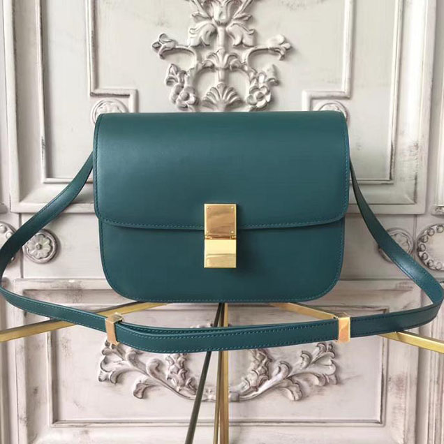 Celine Classic Box Bag Smooth Calfskin Pre-Fall 2017 Bag Collection Green